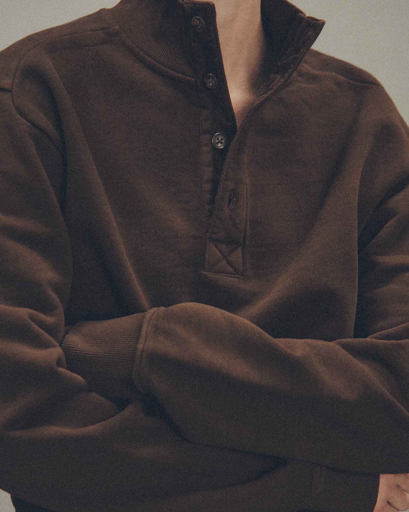 PORT PULLOVER BRUNETTE - 3