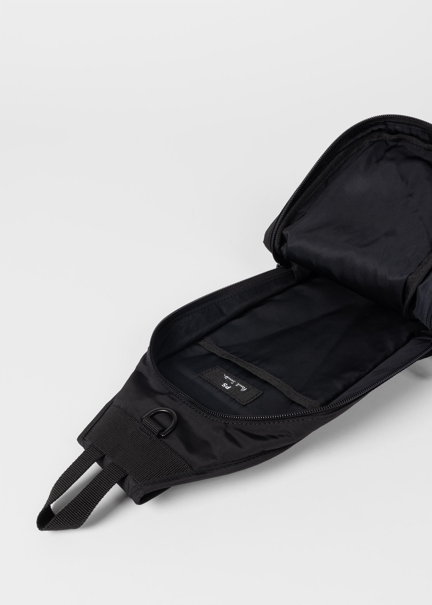 Black Panelled Sling Bag - 5