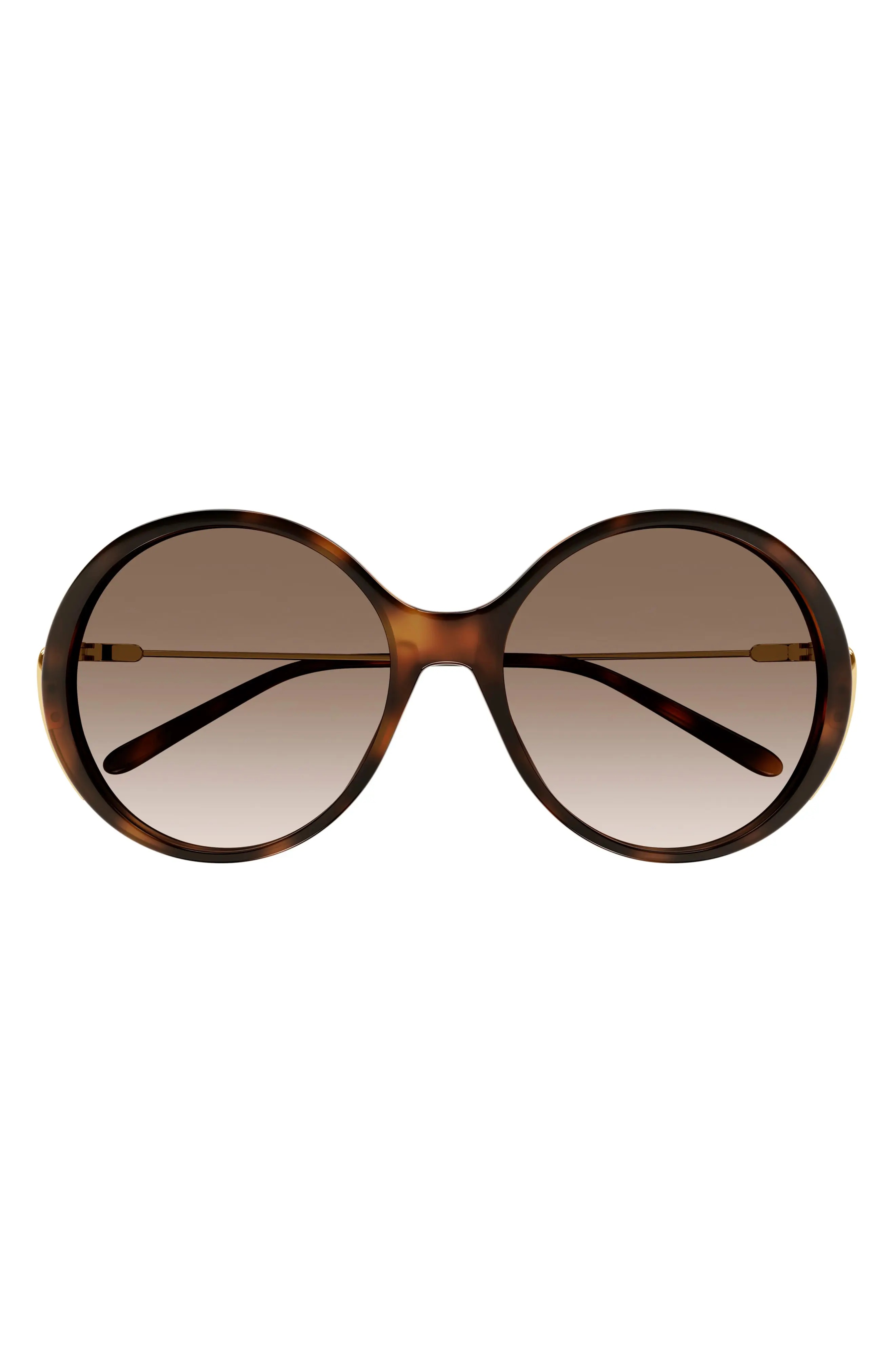 58mm Gradient Round Sunglasses - 1