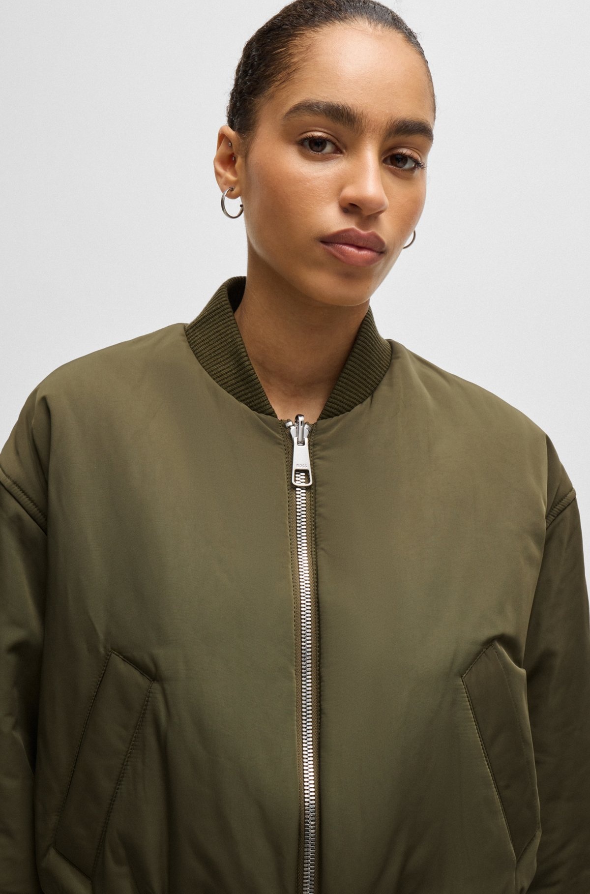 REVERSIBLE BOMBER JACKET WITH WATER-REPELLENT FINISH - 5