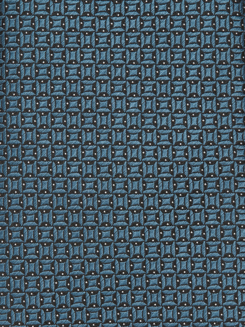 ZEGNA TEAL BLUE CENTO FILI SILK TIE outlook