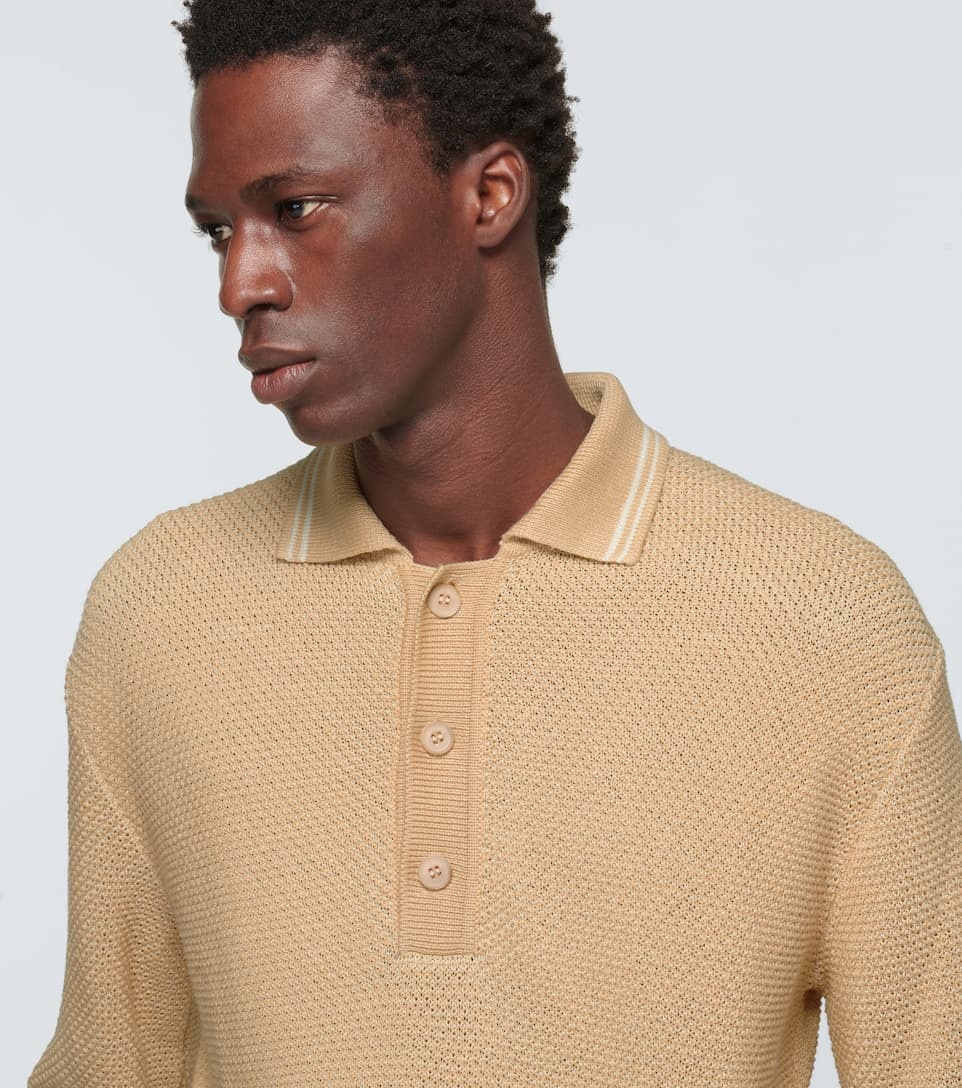 Longfield linen, cotton and silk polo shirt - 5