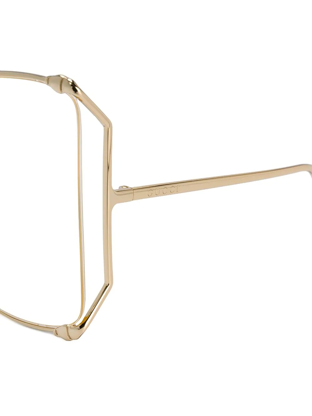 oversized butterfly-frame glasses - 3