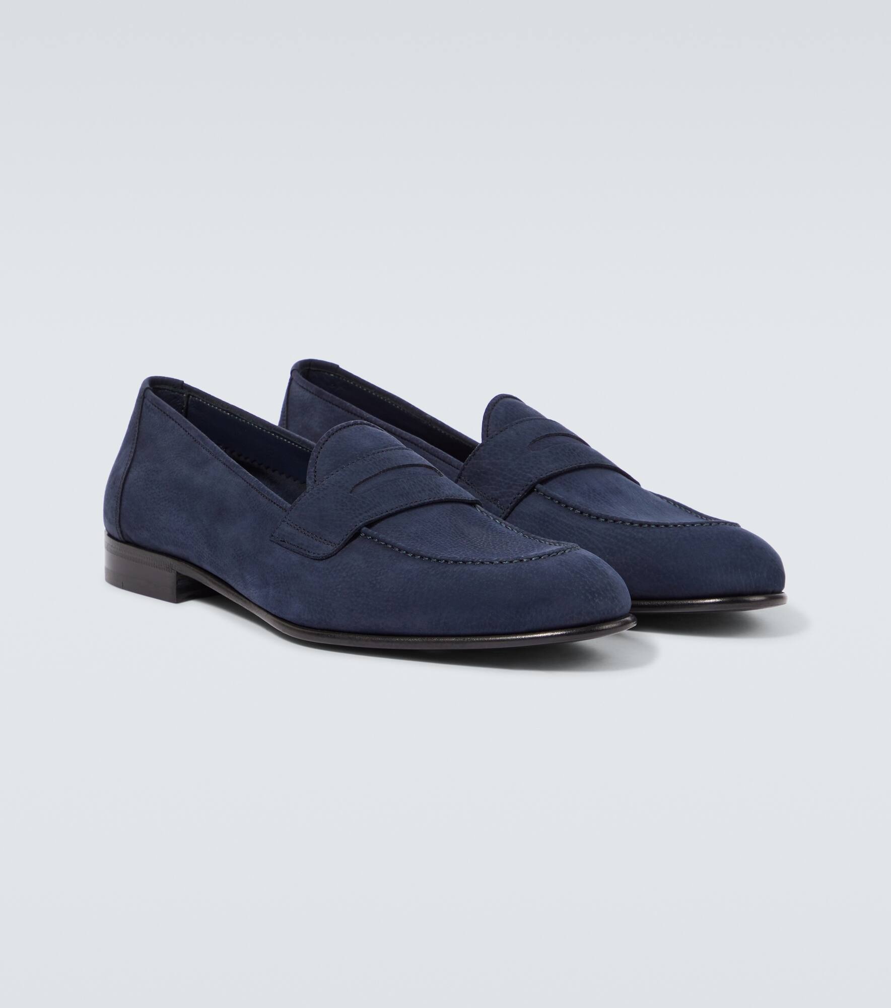 Nubuck penny loafers - 5