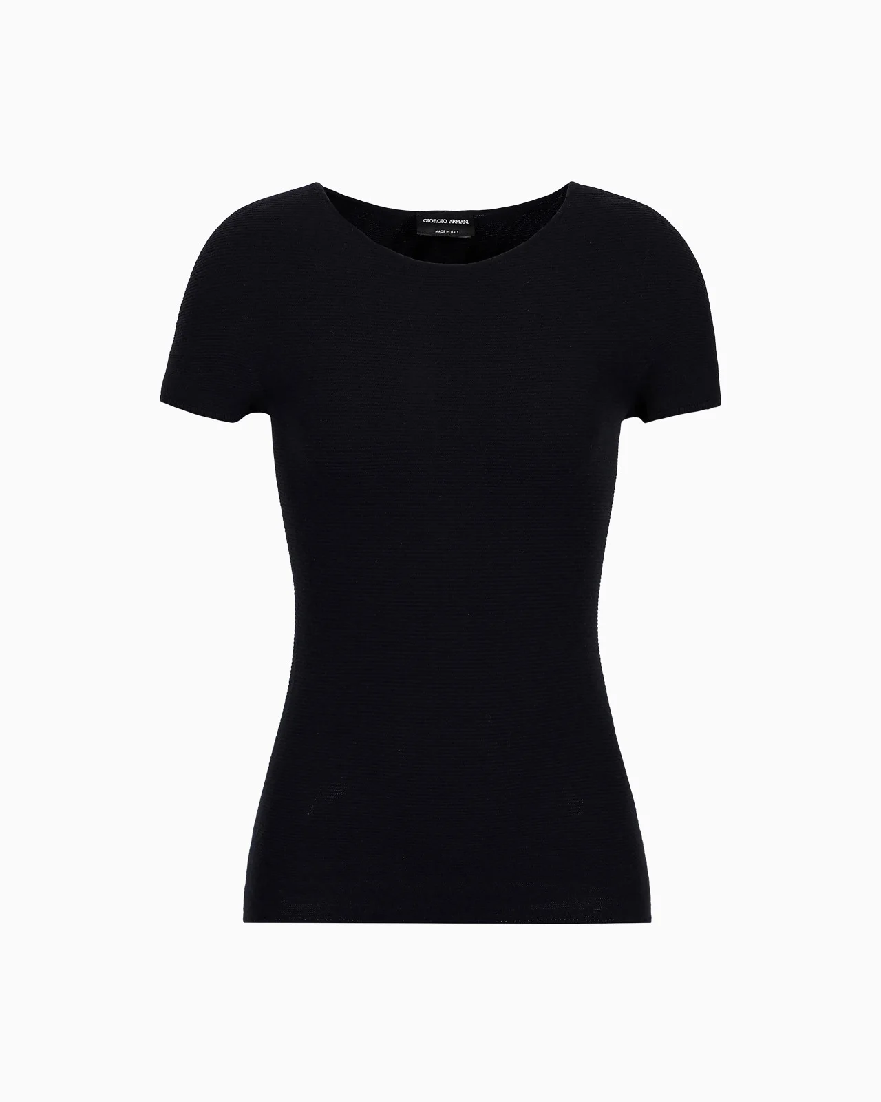 Links-stitch viscose short-sleeved jumper - 1