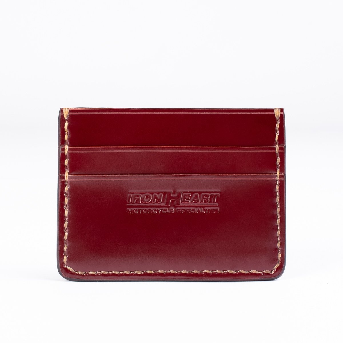 IHG-089 Shell Cordovan Card Holder - Black or Oxblood - 7