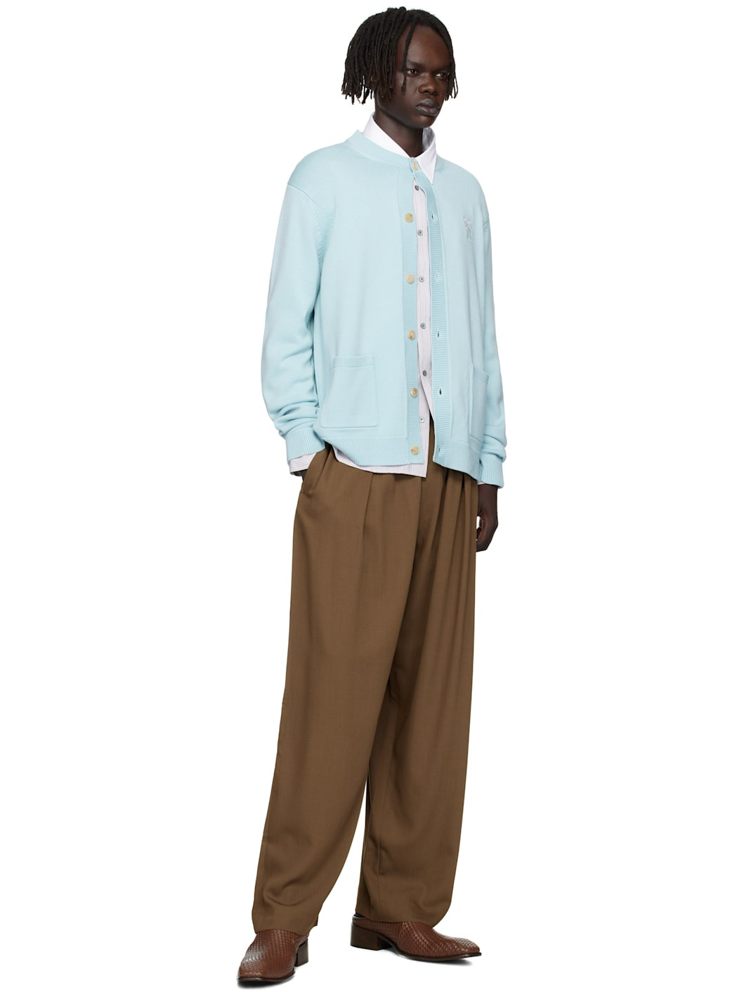 Brown Wool Trousers - 4
