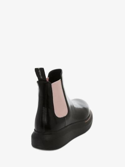 Alexander McQueen Hybrid Chelsea Boot in Black/sugar Pink outlook