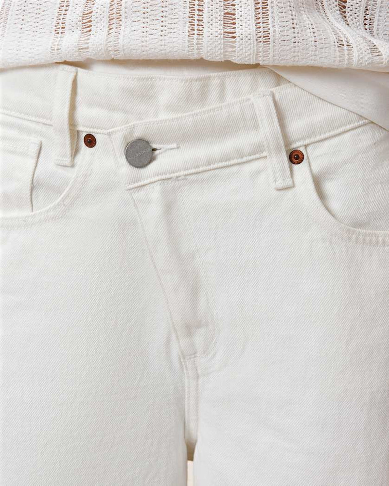 AKI CROSSOVER WIDE LEG DENIM JEANS 5