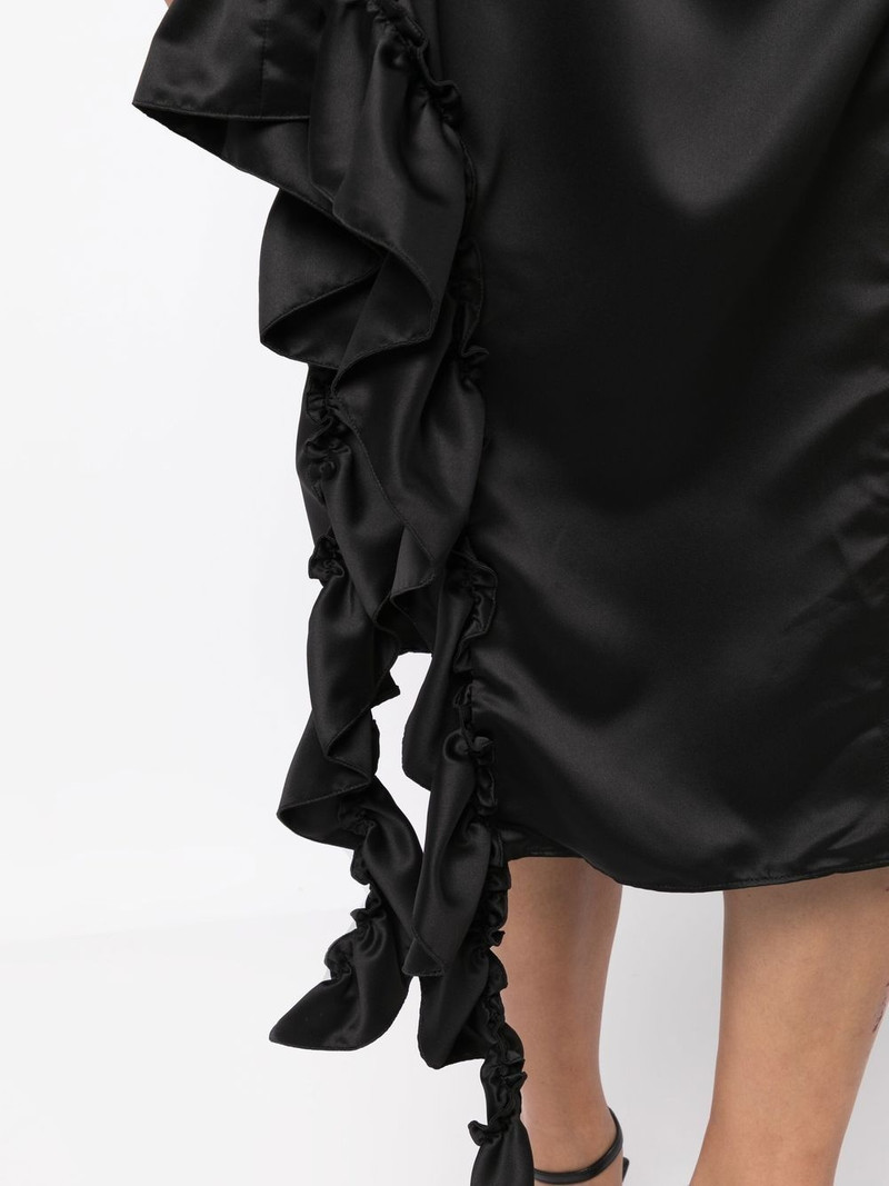 ruffle-trim midi skirt 5