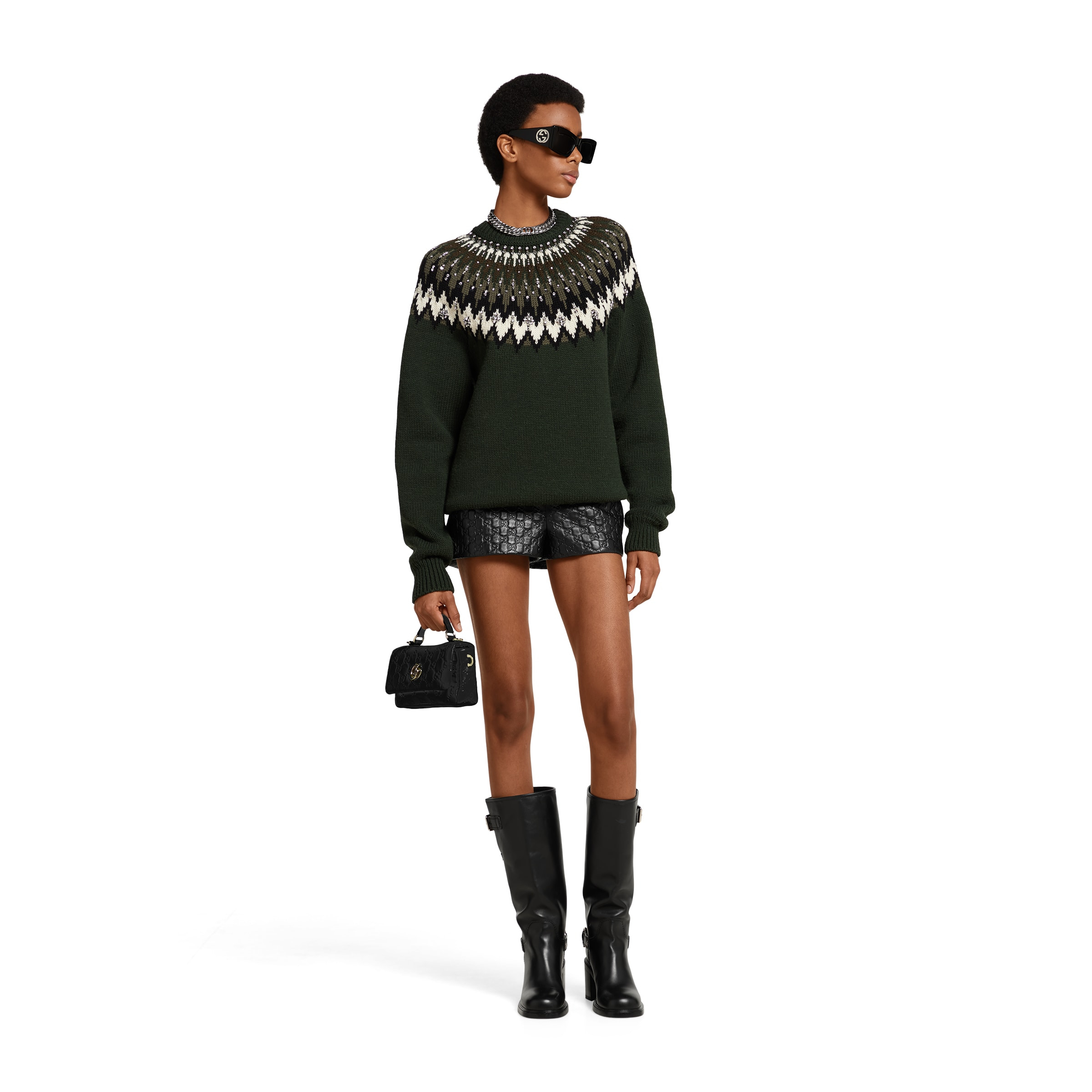 Norwegian wool jacquard sweater - 2