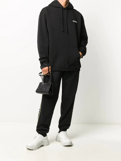 VETEMENTS long sleeve logo hoodie outlook