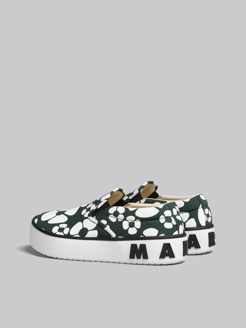 Marni MARNI X CARHARTT WIP - GREEN SLIP-ON SNEAKERS outlook