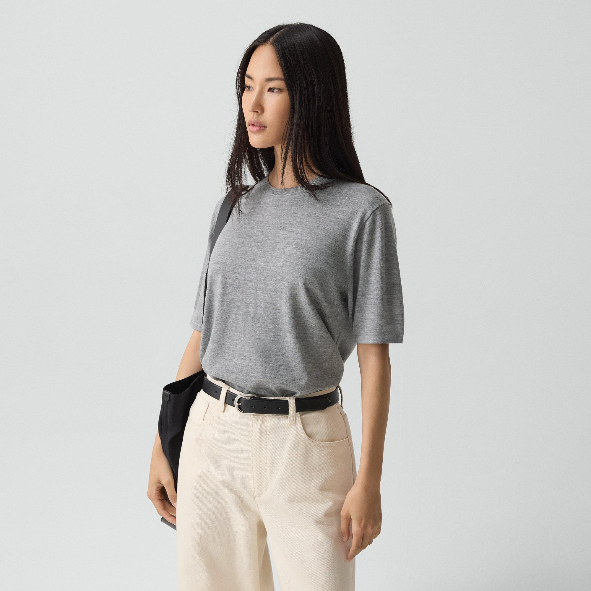 Boyfriend Tee in Regal Wool - 3