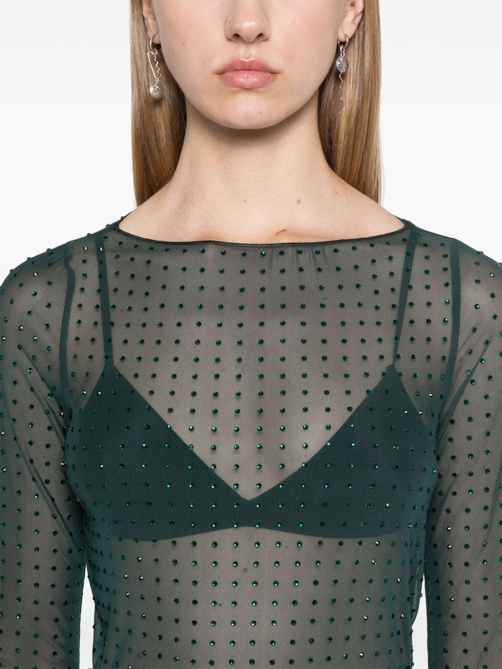 crystal-embellished top - 5