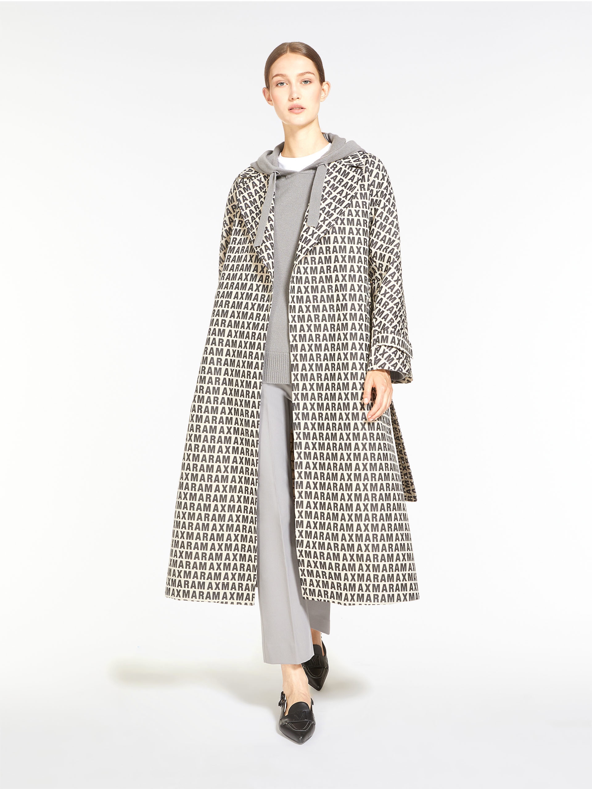 LTRENCH Water-repellent jacquard cotton trench coat - 2