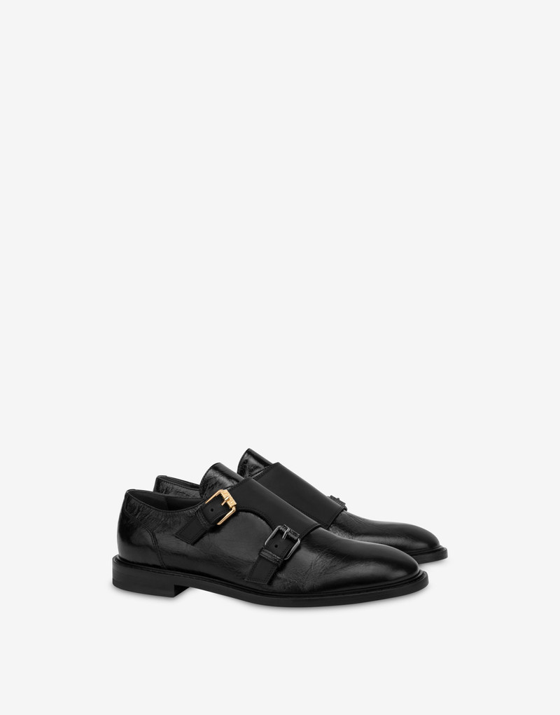 MULTI BUCKLE DOUBLE MONK STRAP LOAFERS 1