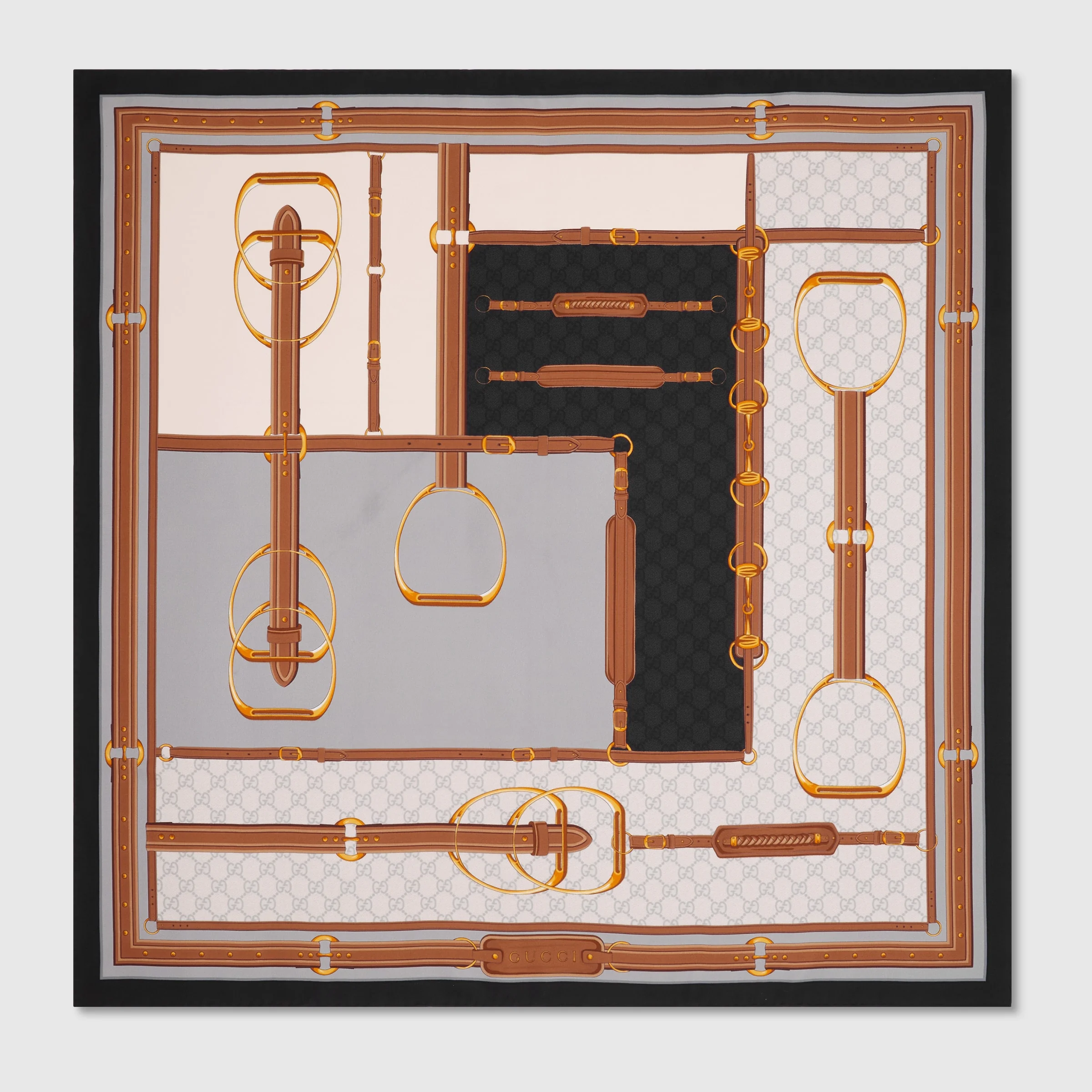 Printed silk carré - 1