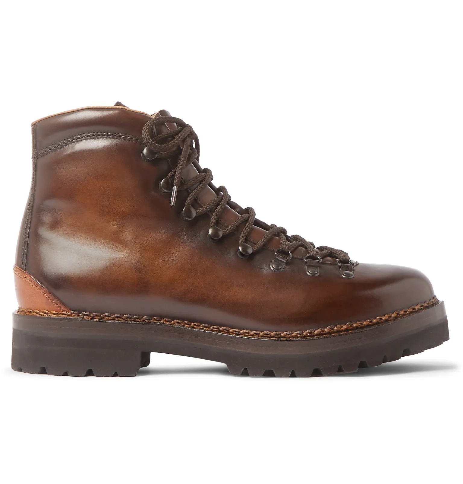 Fidel Burnished-Leather Boots - 1