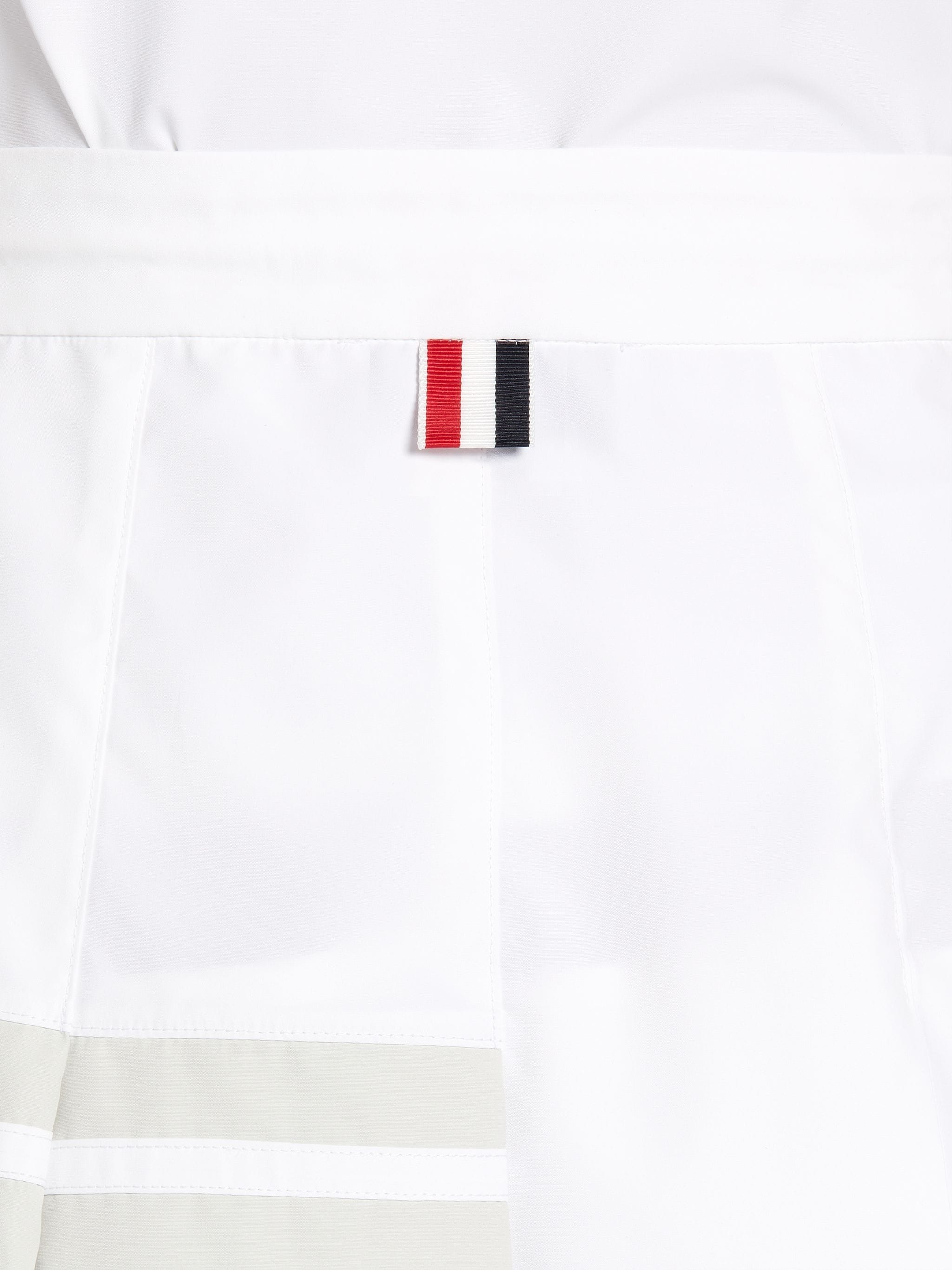 White Flyweight Tech 4-Bar Pleated Mini Skirt - 11