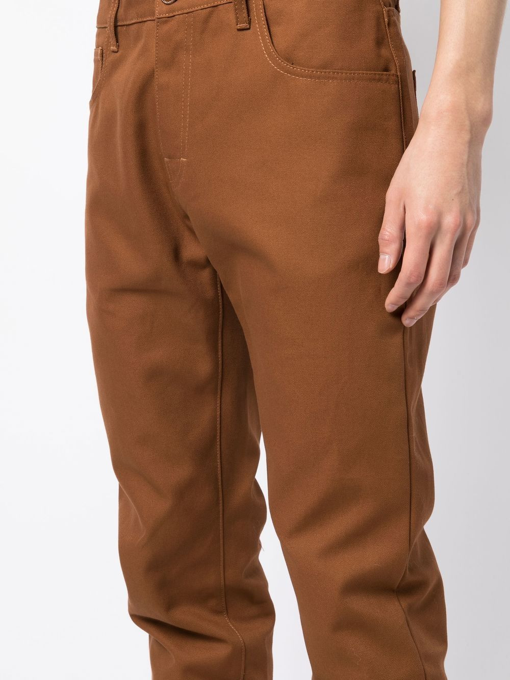 slim-cut leg trousers - 5