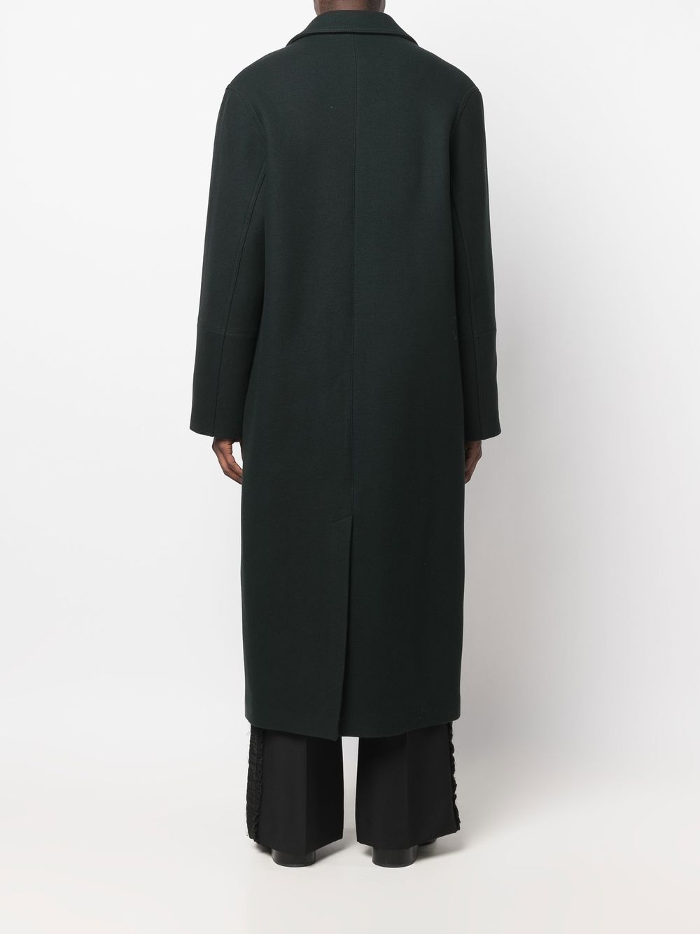 single-breasted long coat - 4