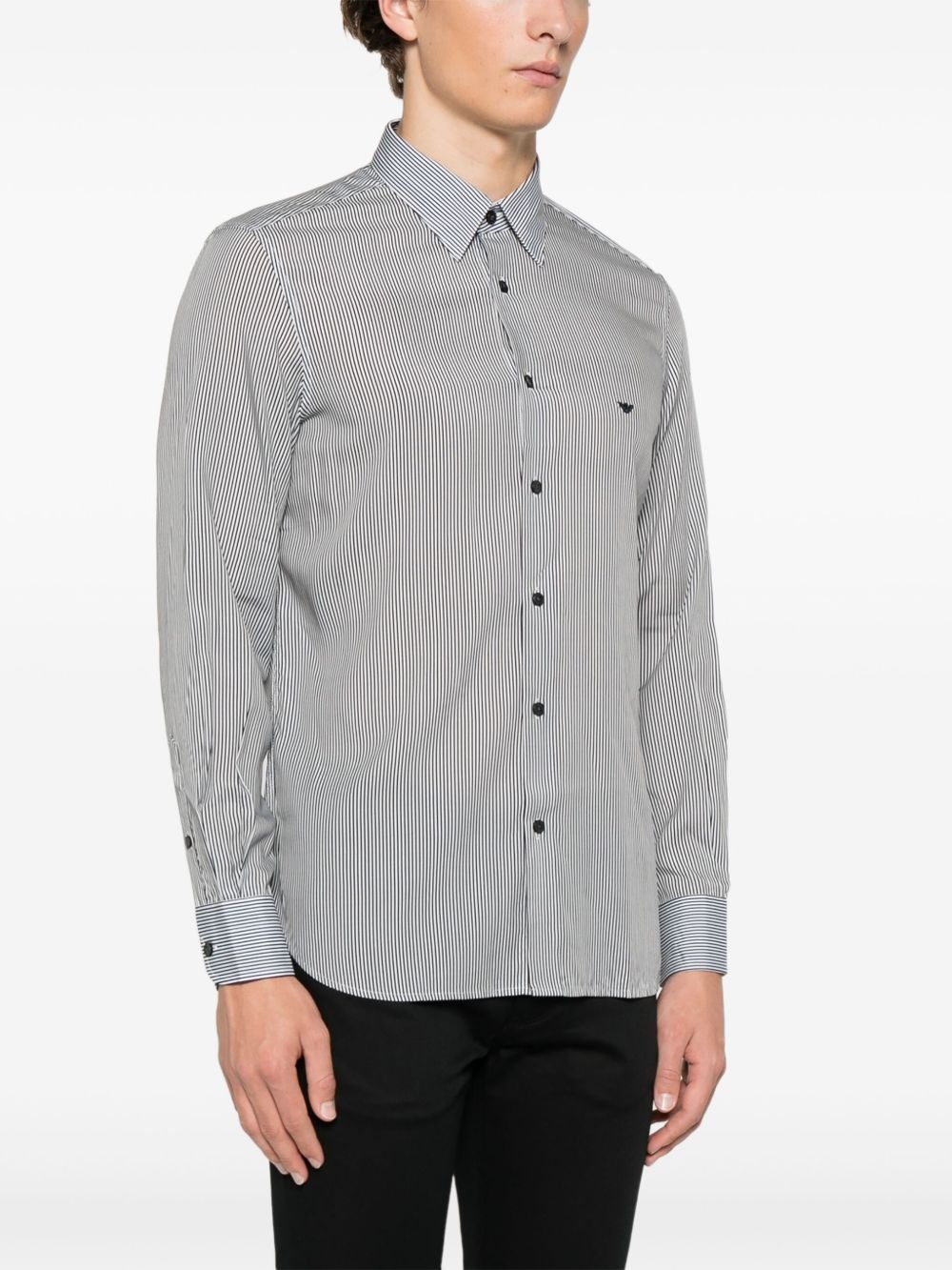 pinstripe shirt - 3