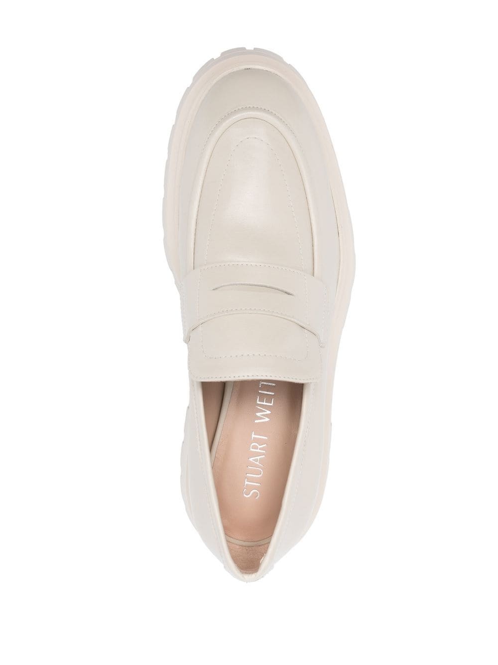 almond-toe leather loafers - 4