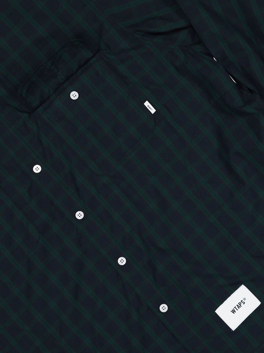 pocket-detail plaid shirt - 4