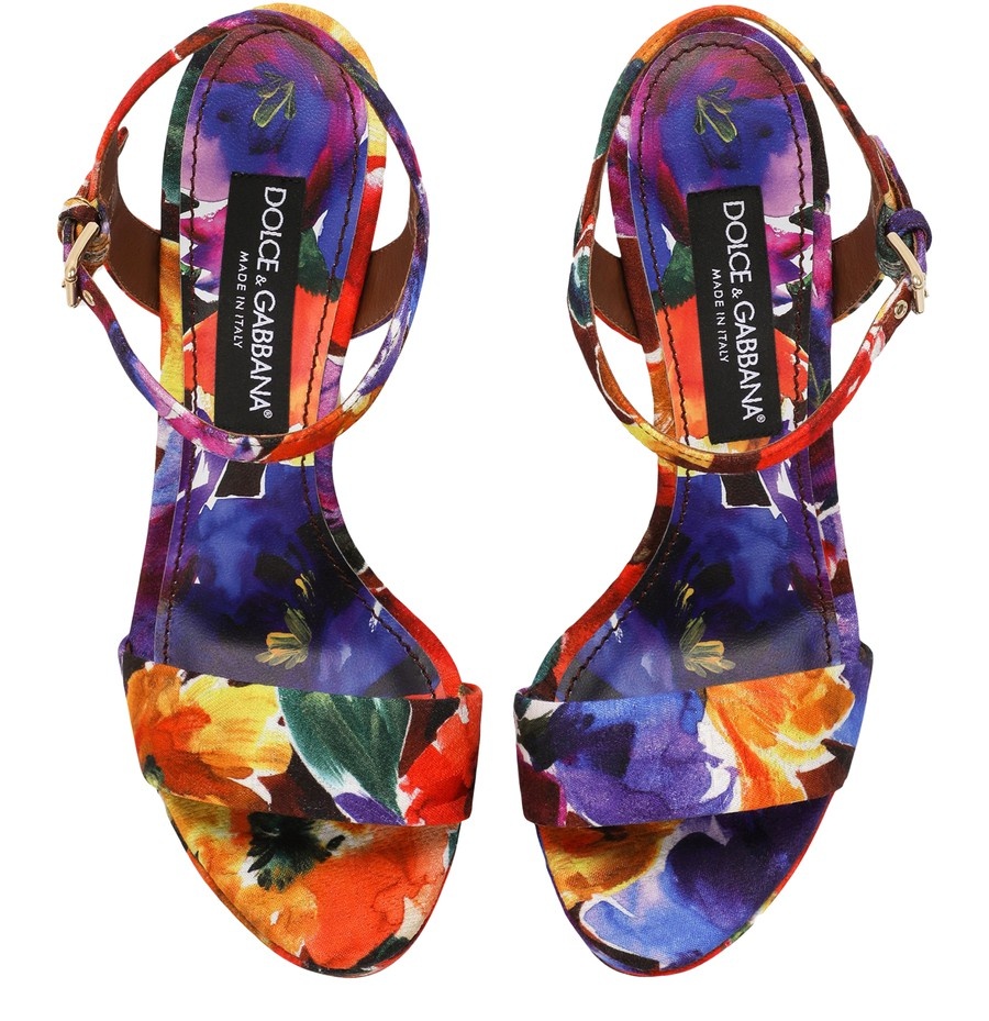 Brocade platform sandals - 4