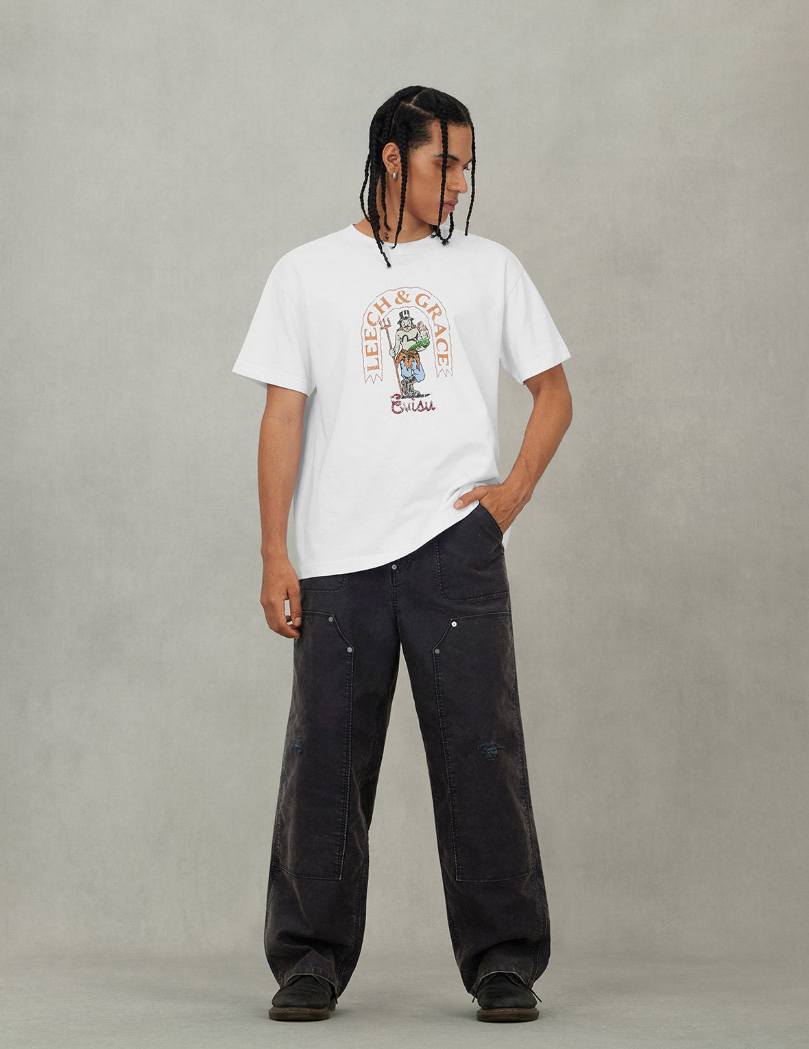 American "Ebisu" Print Relax Fit T-shirt - 5
