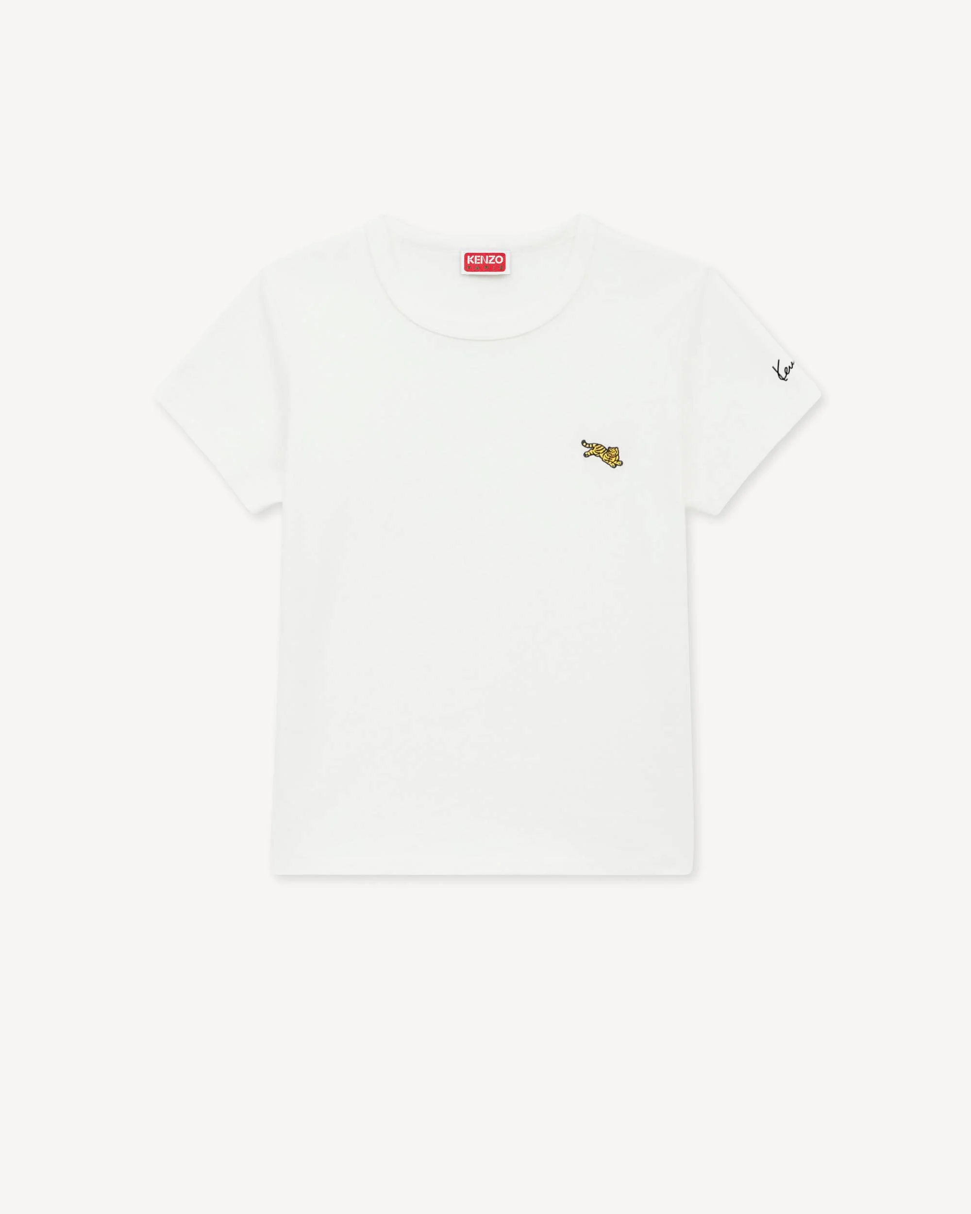 'KENZO Jumping Tiger' embroidered T-shirt in cotton - 1