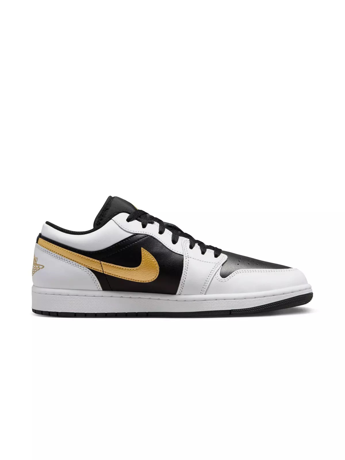 1 Low "White/Metallic Gold/Black" Men's Shoe - 2