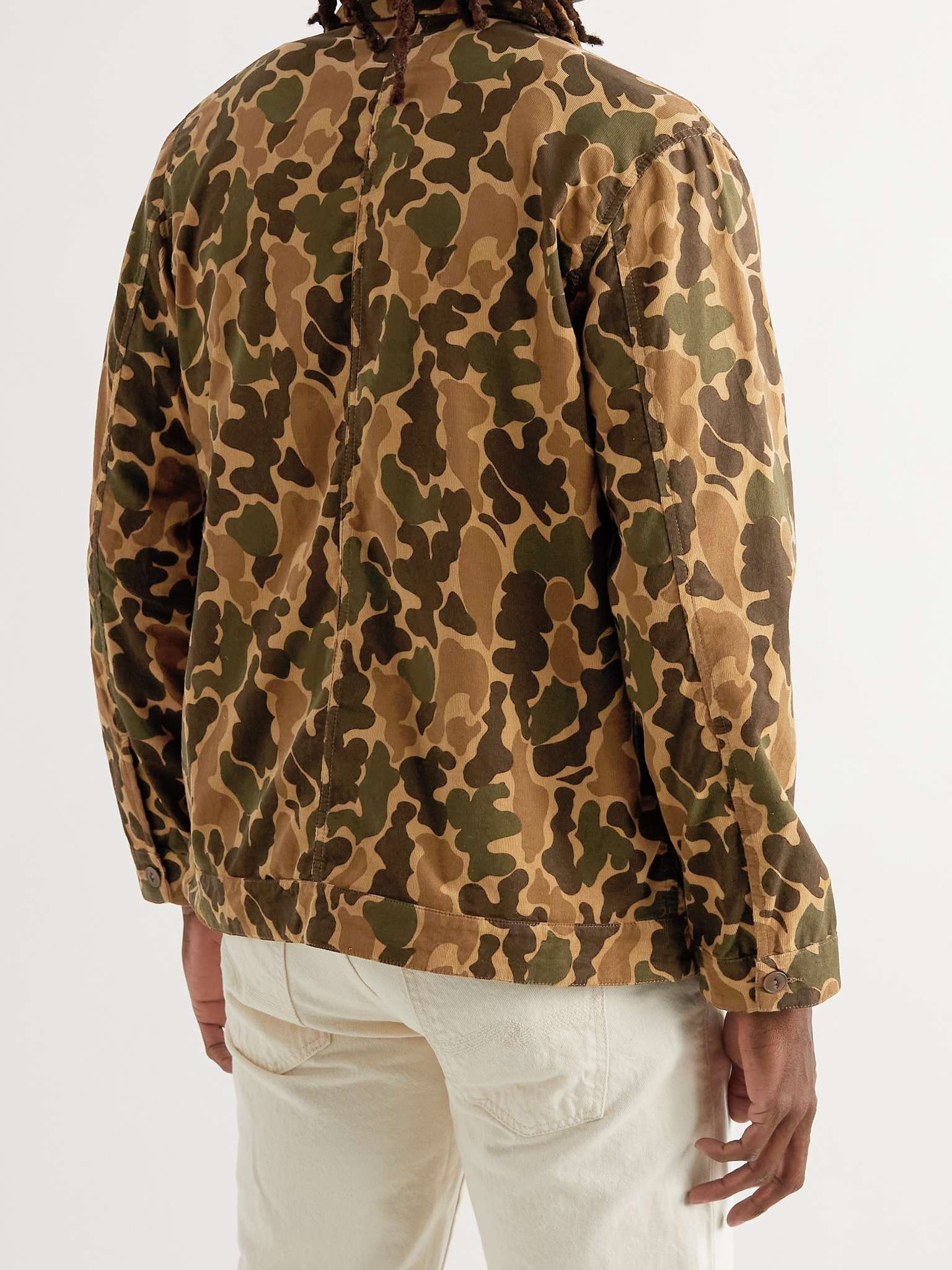 Colin Camouflage-Print Organic Cotton-Corduroy Overshirt - 4