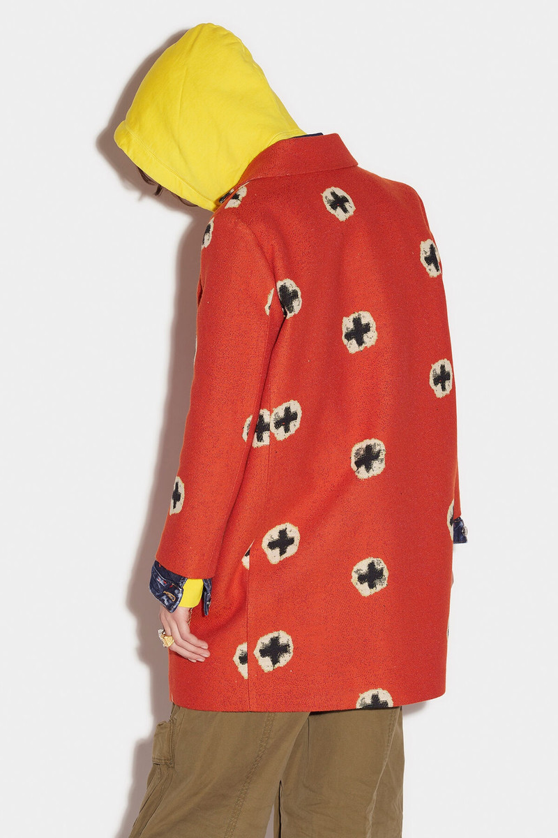 DSQUARED2 HIDDEN BUTTONS COAT outlook