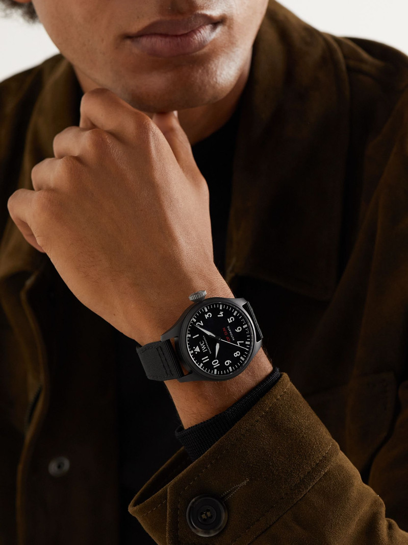 IWC Schaffhausen Big Pilot's TOP GUN Automatic 43.8mm Ceramic And Textile Watch, Ref. No. IWIW329801 Black outlook
