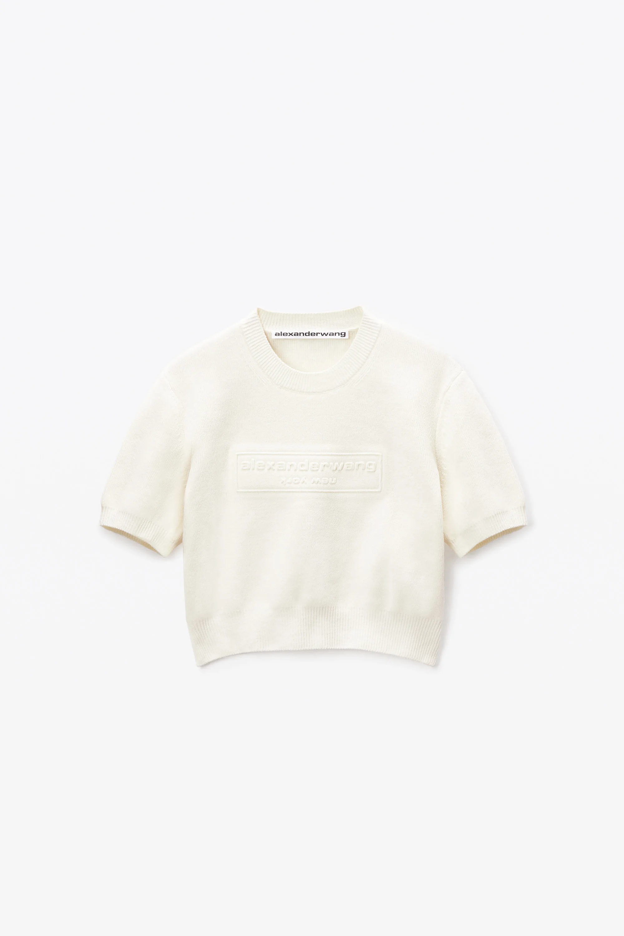 SWEATER TEE IN RIBBED CHENILLE - 1