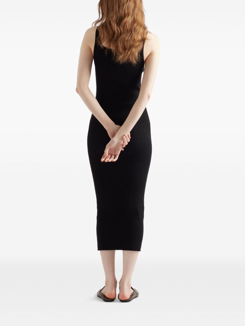ribbed midi dress - 3