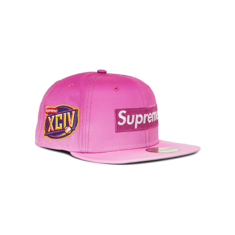 Supreme Supreme Gradient Box Logo New Era 'Pink' outlook