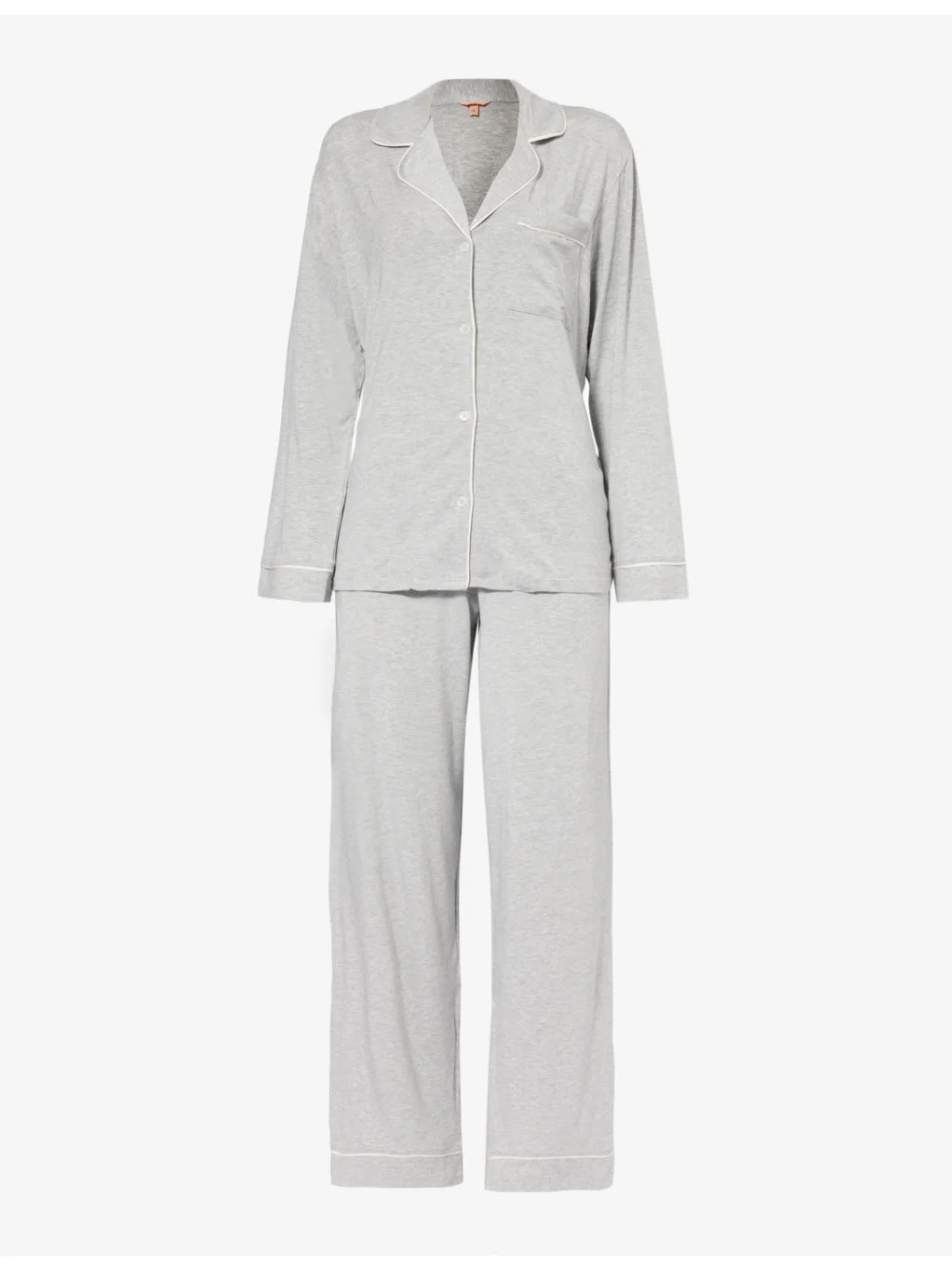 Gisele stretch-woven jersey pyjama set - 1