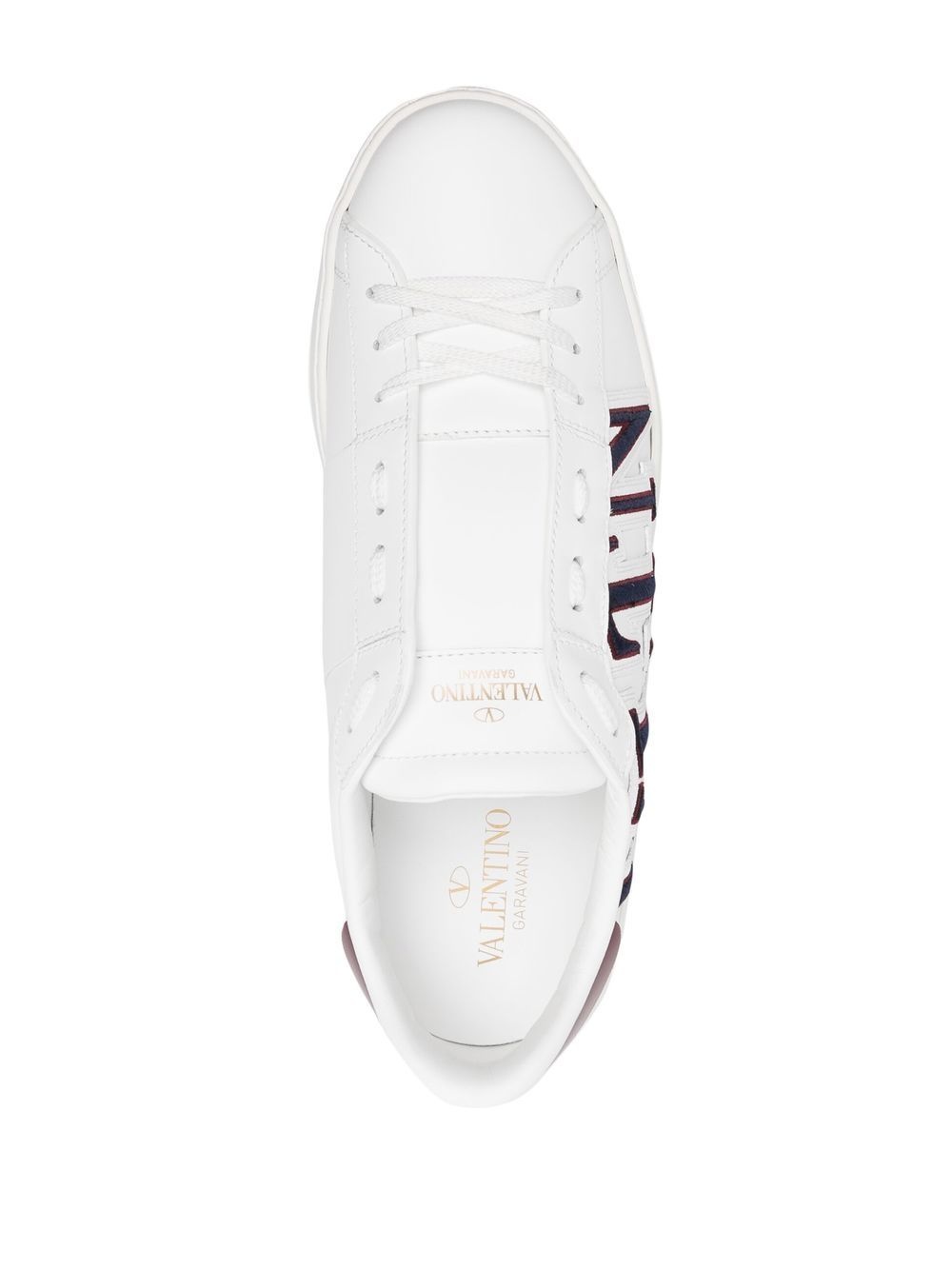 VLTN leather low-top sneakers - 4