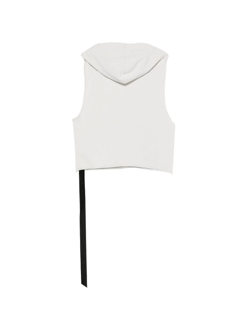 Rick Owens DRKSHDW drawstring sleeveless hoodie outlook