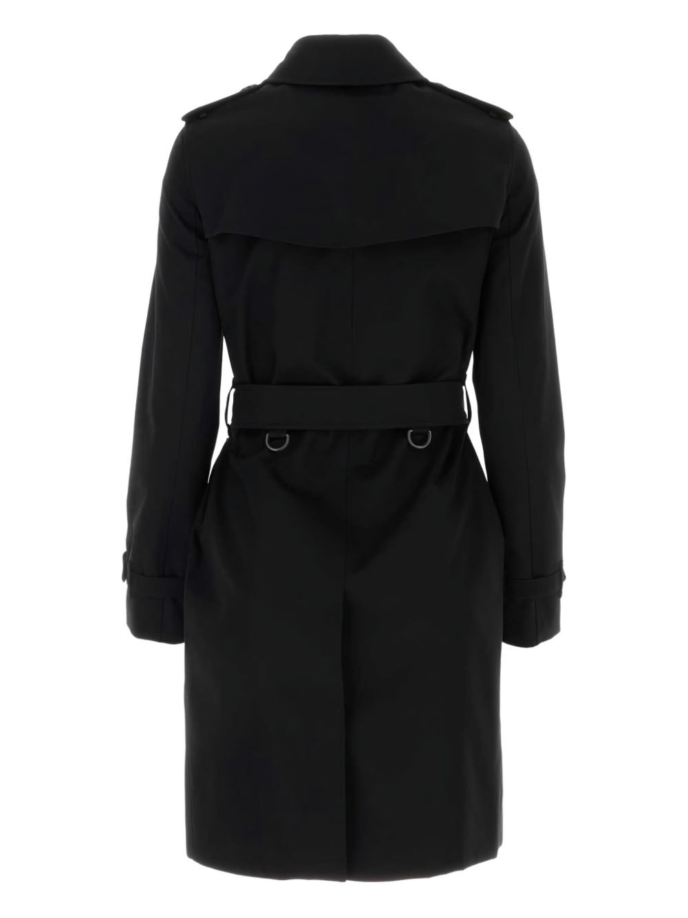 double-breasted cotton coat - 2
