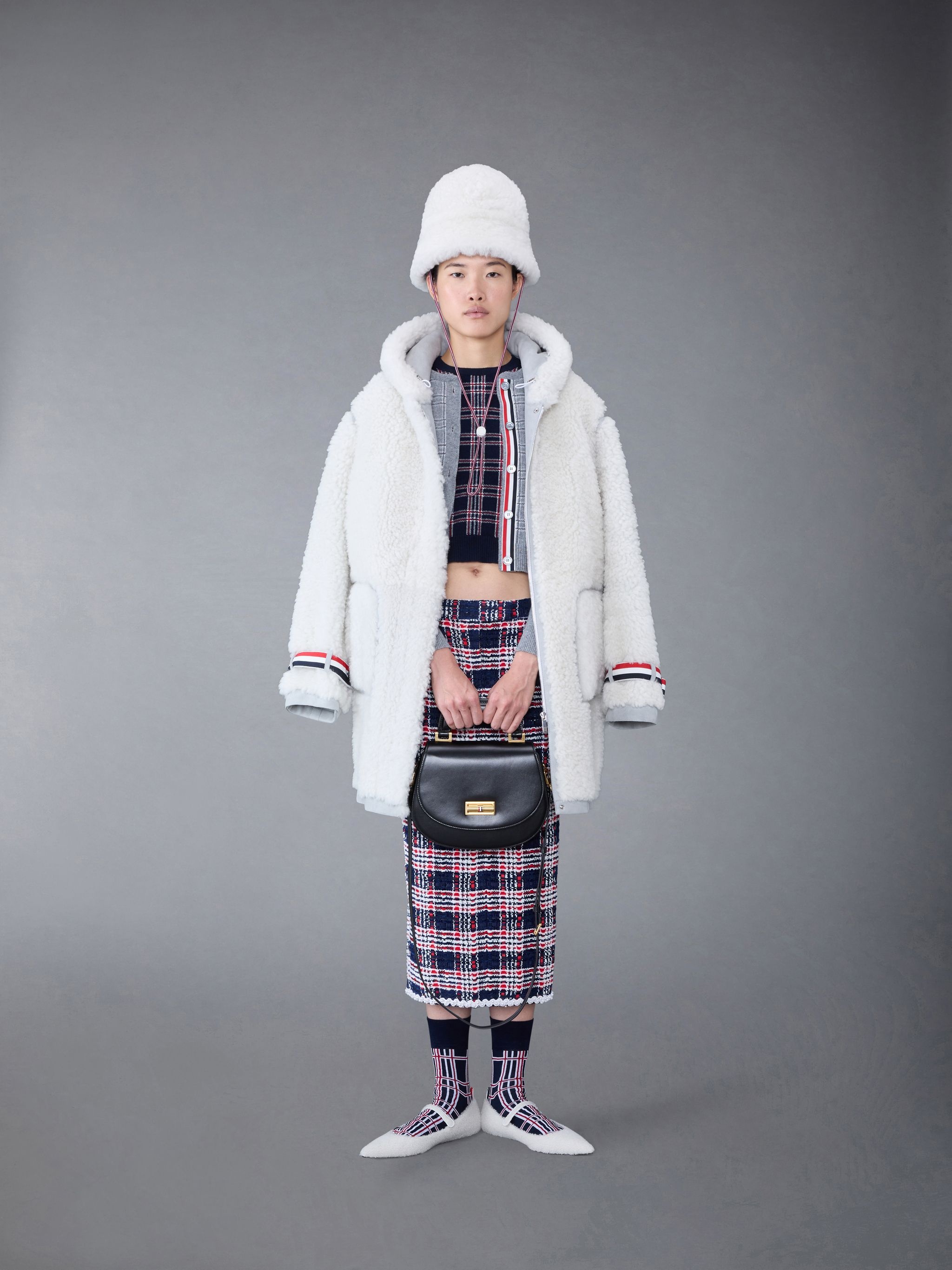 Shearling Oversized Hooded Coat - 3