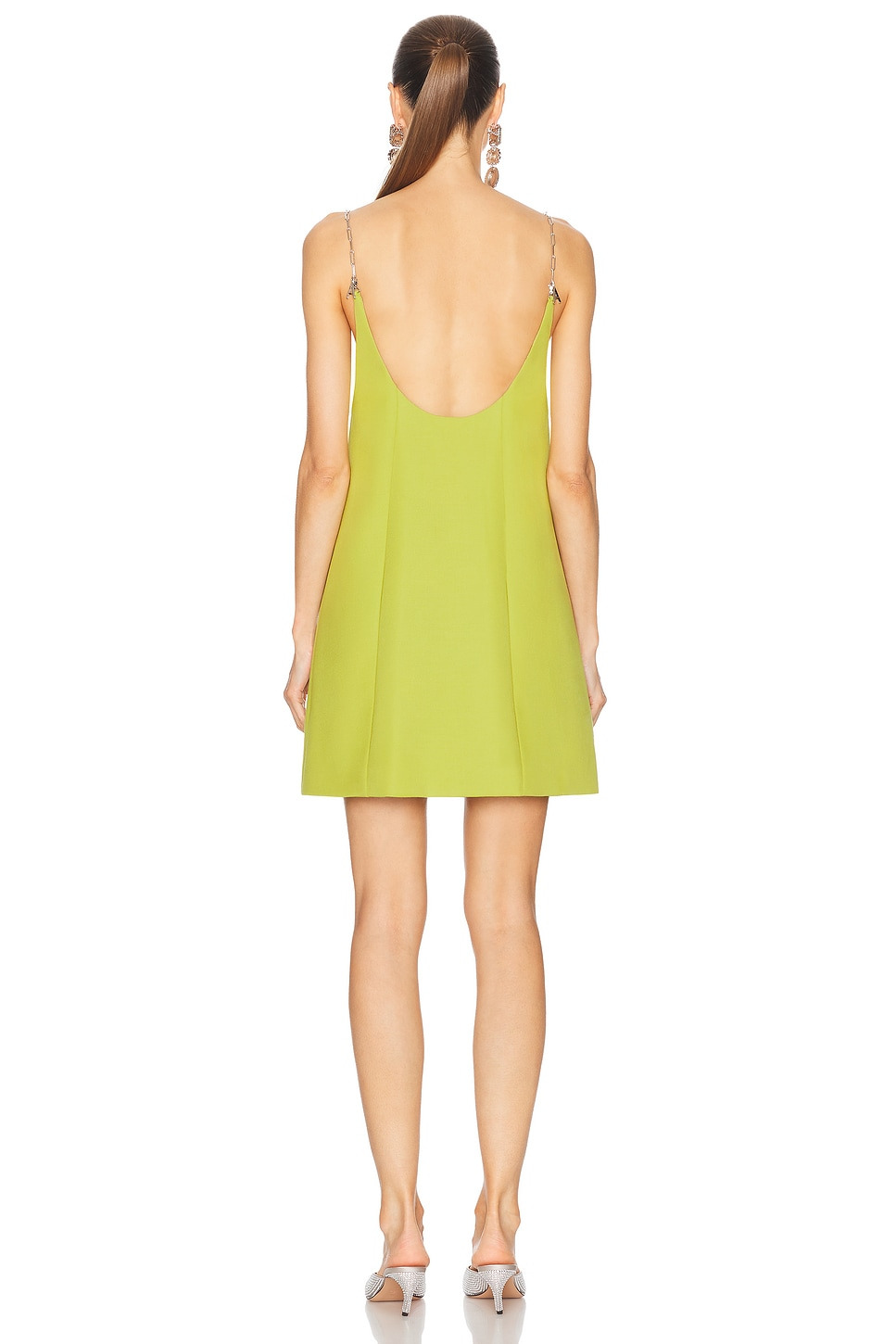 Crystal Embellished Bow Mini Dress - 3