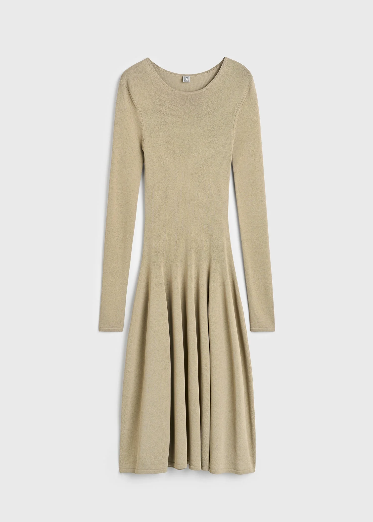 Sculpted knit dress sage - 1