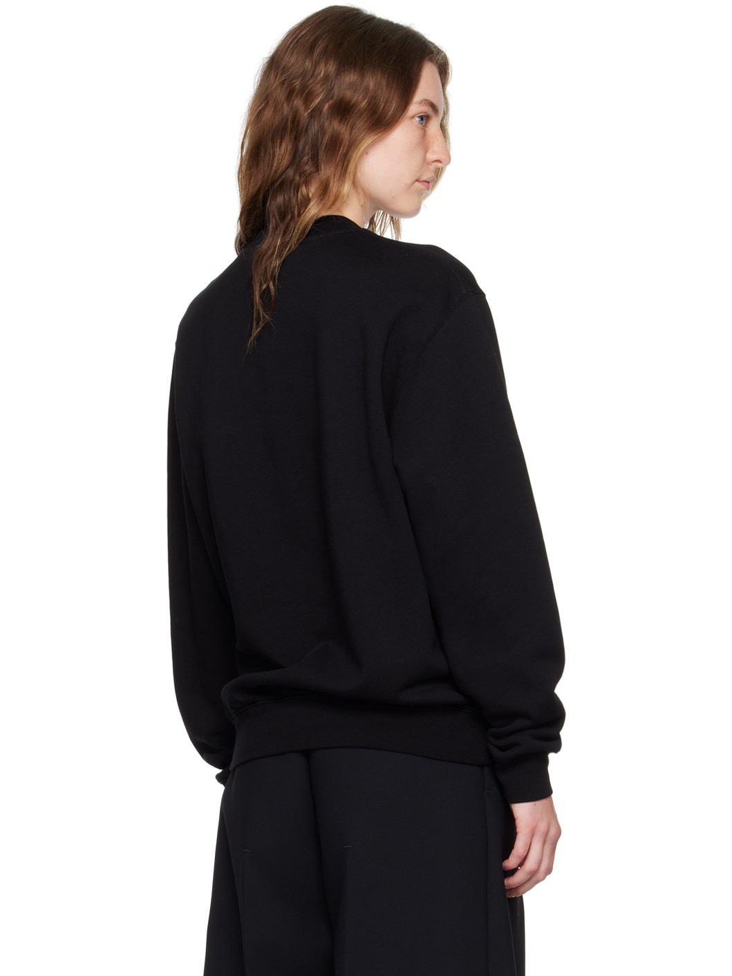 Black Les Classiques 'Le sweatshirt Gros Grain' Sweatshirt - 3