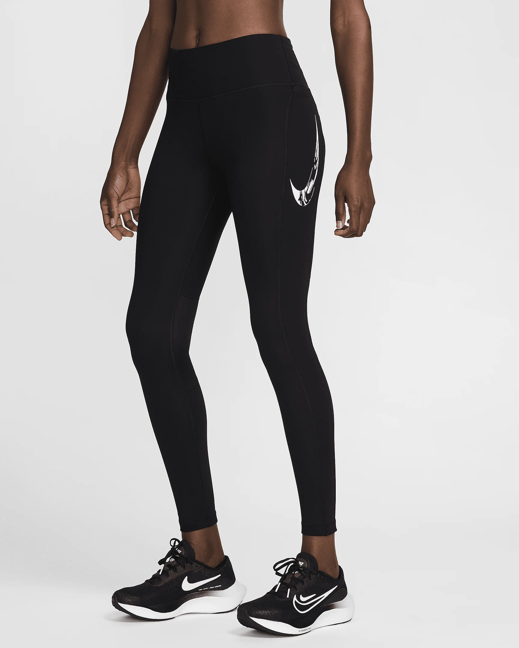 Nike Fast Women's Mid-Rise 7/8 Running Leggings with Pockets - 1