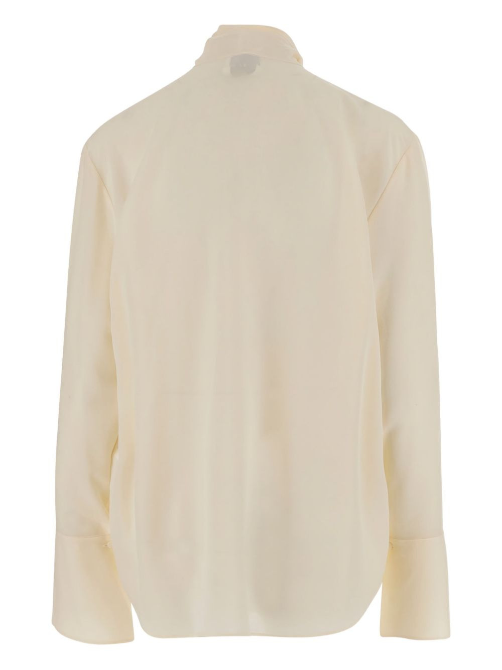 bow-detailed silk blouse - 2
