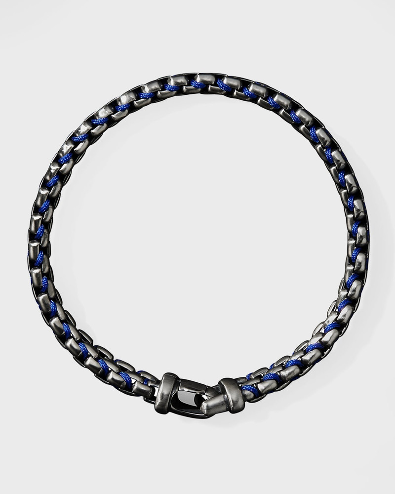 DAVID YURMAN Men's Woven Box Chain Bracelet in Silver, 12mm outlook